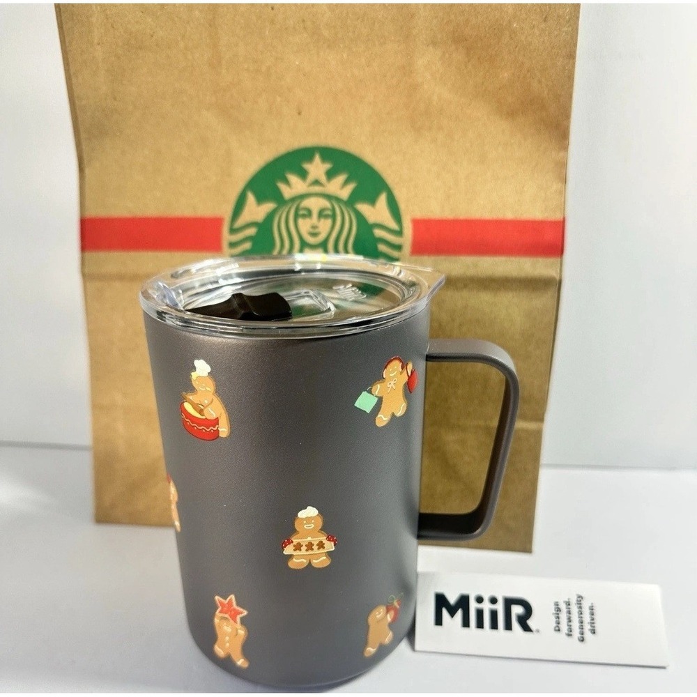 NEW 2025 Starbucks 16 Oz Gingerbread Tumbler Mug Holiday Christmas